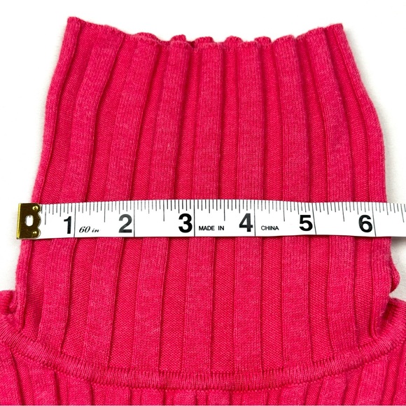 ATHLETA Demi Sleeve Organic Cotton Ribbed Knit Turtleneck - Picture 6 of 9